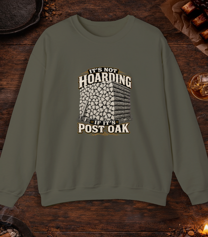 Not Hoarding Post Oak Crewneck - Military Green