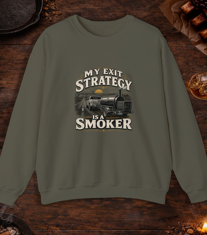 Exit Strategy Crewneck - Military Green