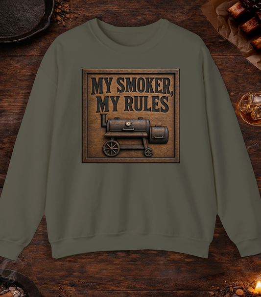 My Smoker My Rules Crewneck - Military Green