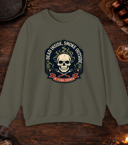 Dead Inside Crewneck - Military Green