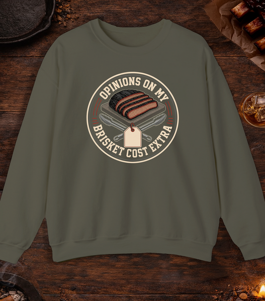 Opinions Cost Extra Crewneck - Military Green
