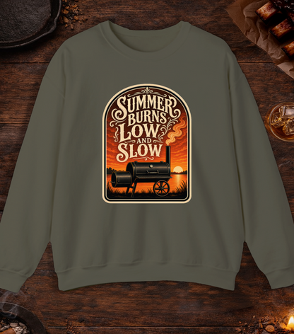 Summer Burns Low Slow Crewneck - Military Green