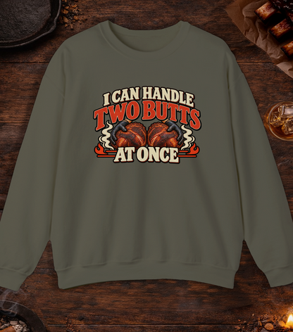 Handle Butts Crewneck - Military Green