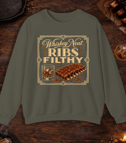 Ribs Filthy Crewneck - Military Green
