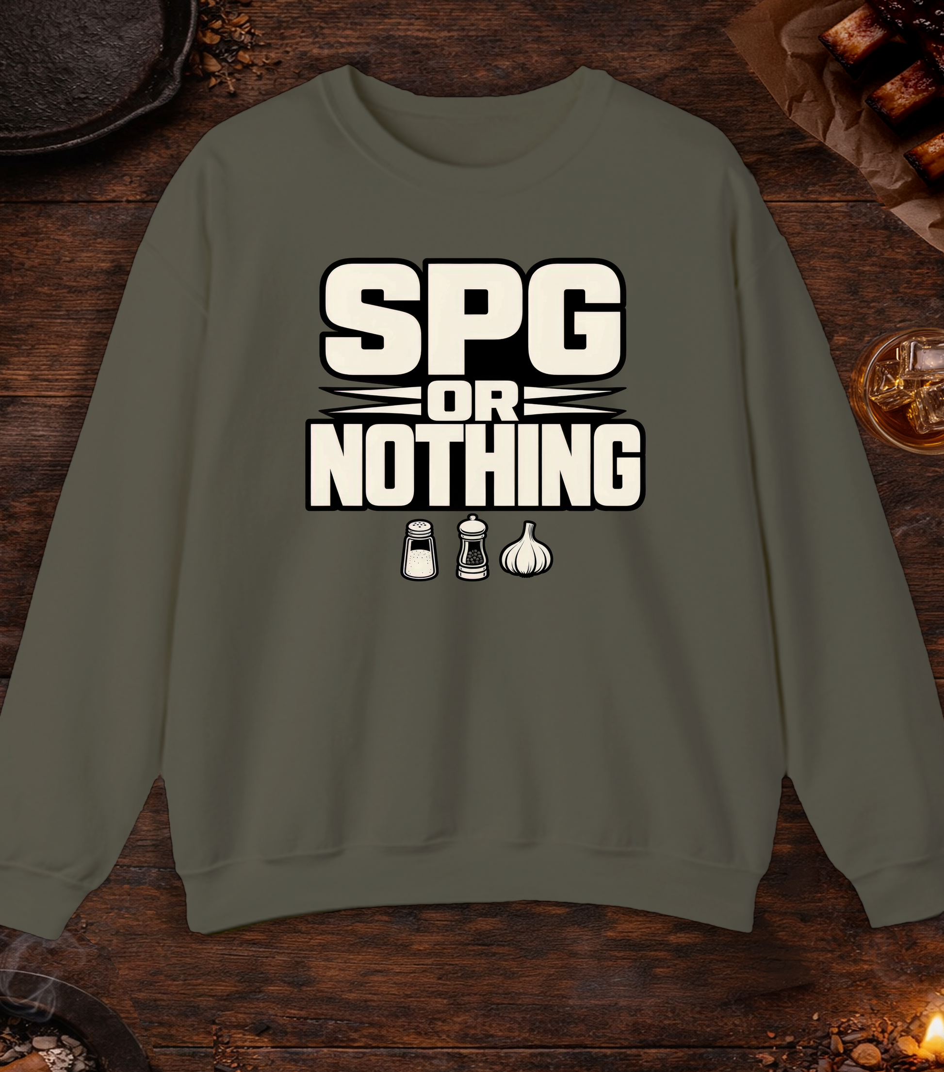 SPG or Nothing Crewneck - Military Green