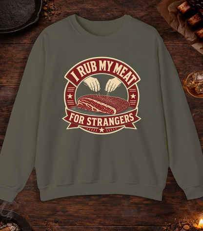 Rub For Strangers Crewneck - Military Green