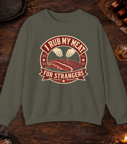 Rub For Strangers Crewneck - Military Green