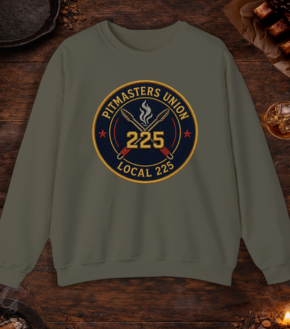 Pitmaster's Union Crewneck - Military Green