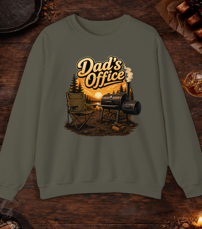Dad's Office Crewneck - Military Green