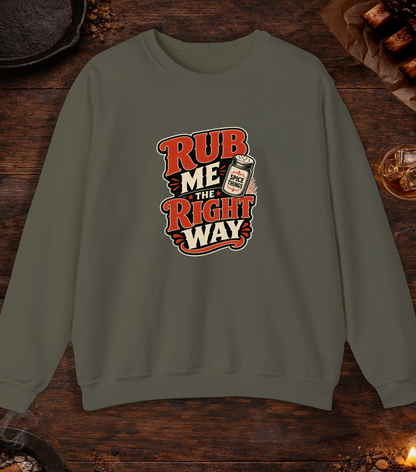 Rub Right Crewneck - Military Green