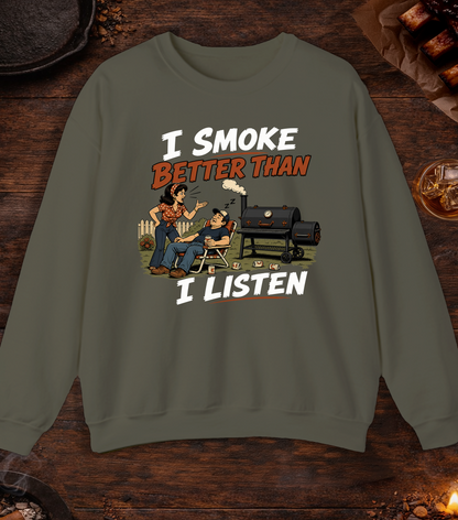 Better Than Listen Crewneck - Military Green