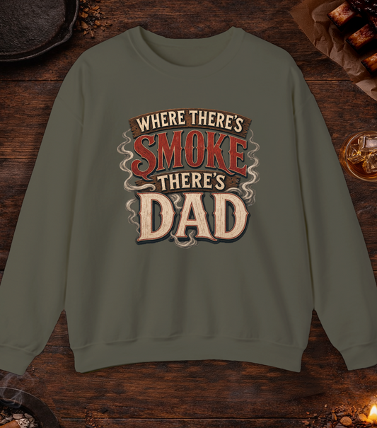 Where There's Smoke Crewneck - Military Green