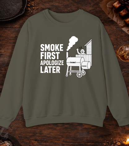Apologize Later Crewneck - Military Green