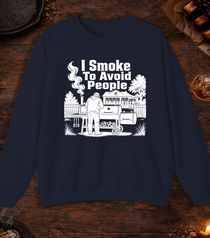 Avoid People Crewneck - Navy