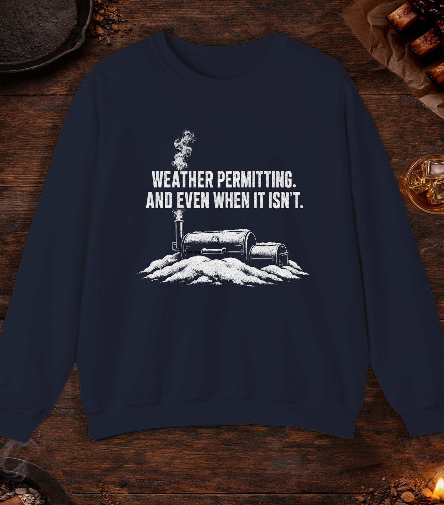 Weather Permitting Crewneck - Navy