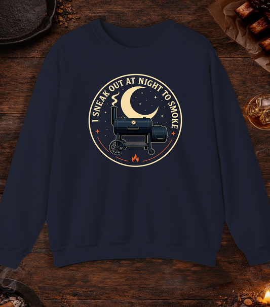 Sneak Out to Smoke Crewneck - Navy