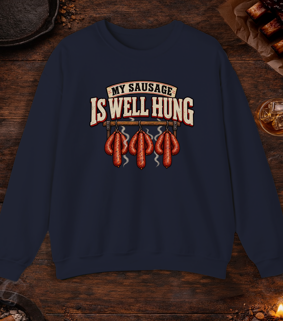 Well Hung Crewneck - Navy