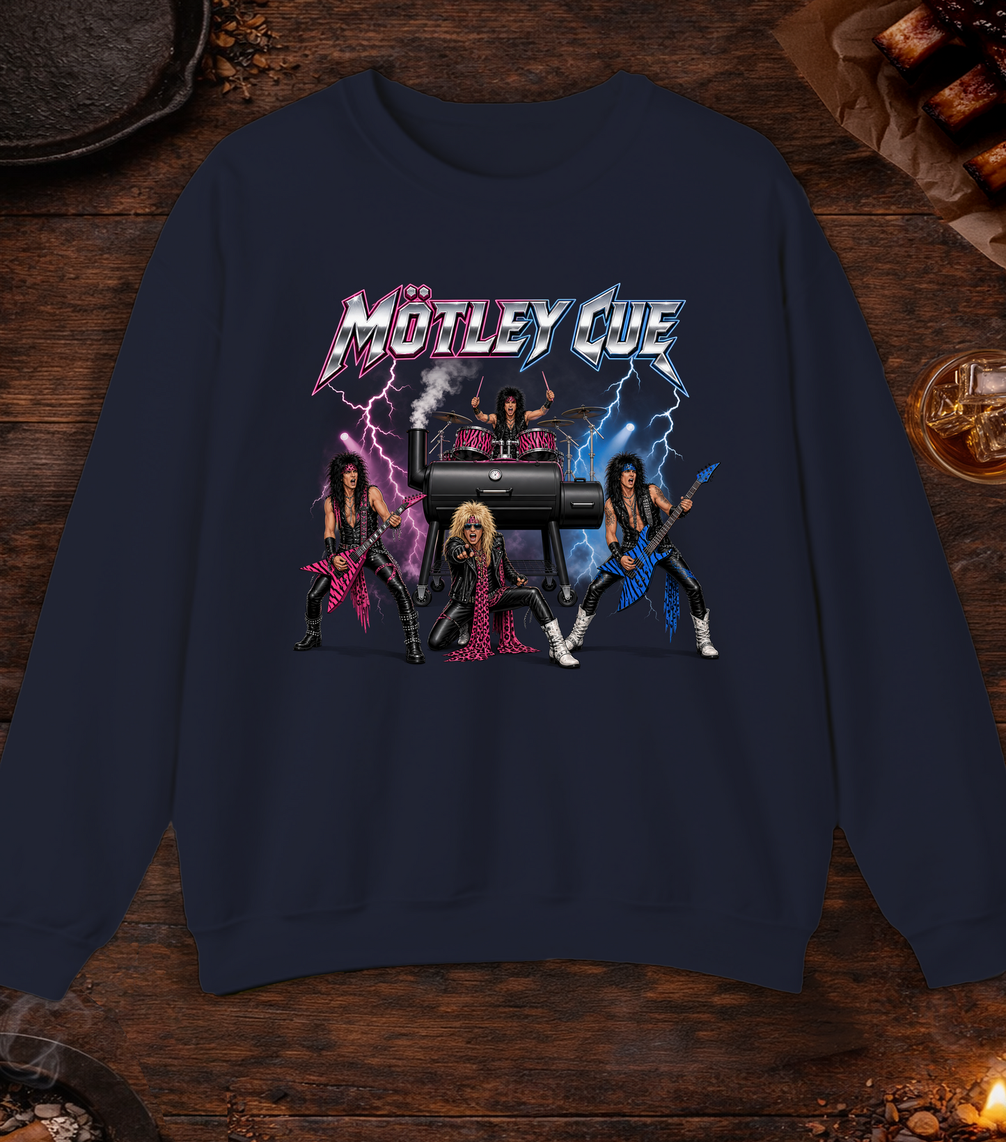 Motley Cue Crewneck - Navy