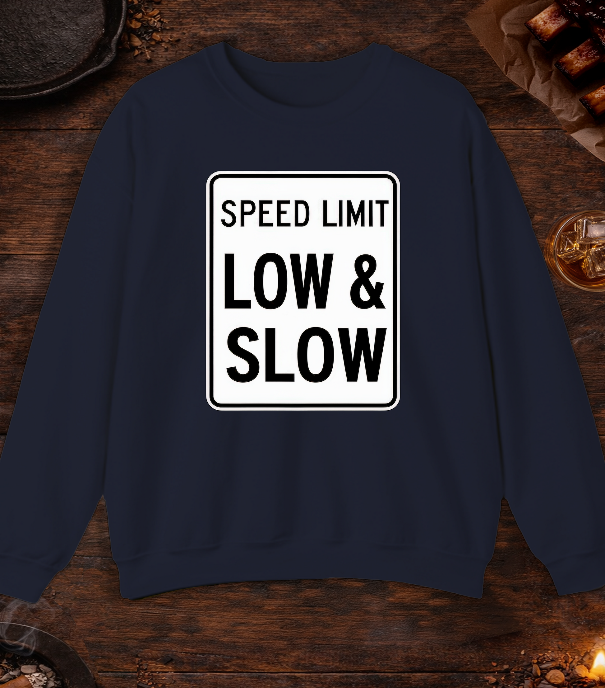 Speed Limit Low Slow Crewneck - Navy