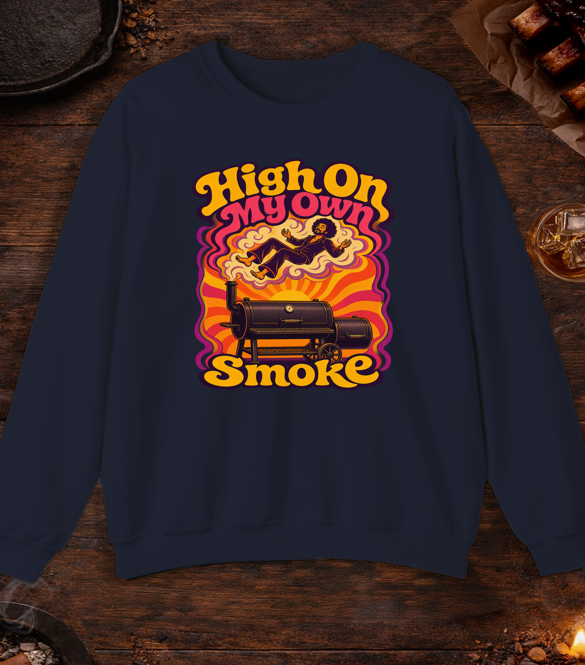 My Own Smoke Crewneck - Navy