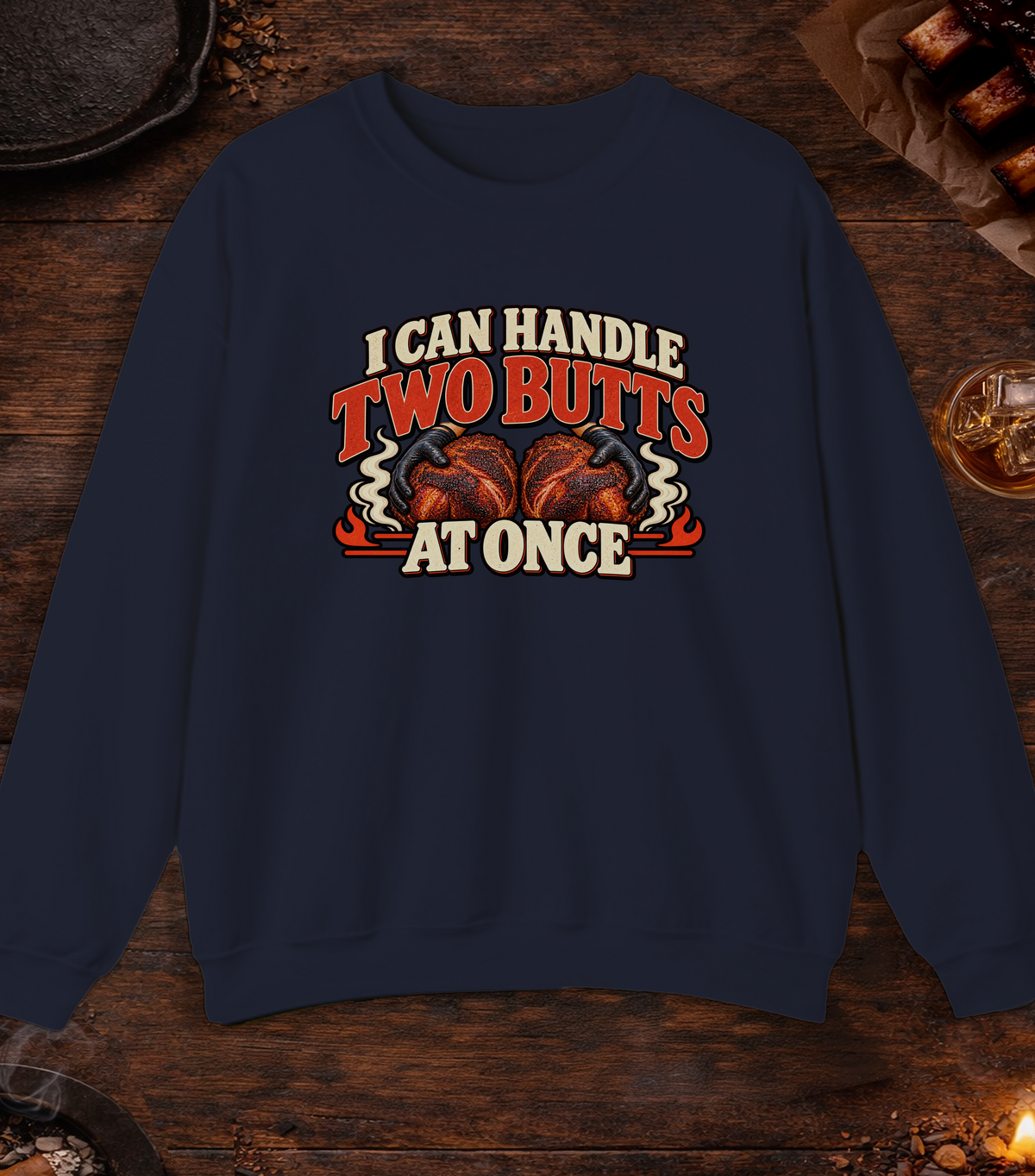 Handle Butts Crewneck - Navy