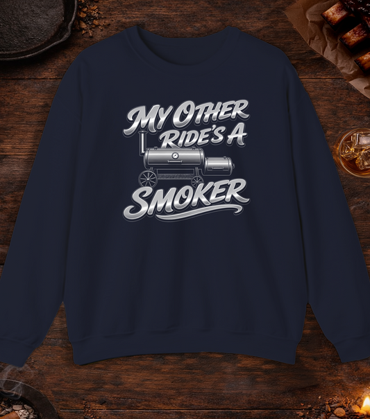 My Other Rides a Smoker Crewneck - Navy