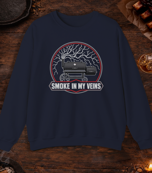Smoke in My Veins Crewneck - Navy
