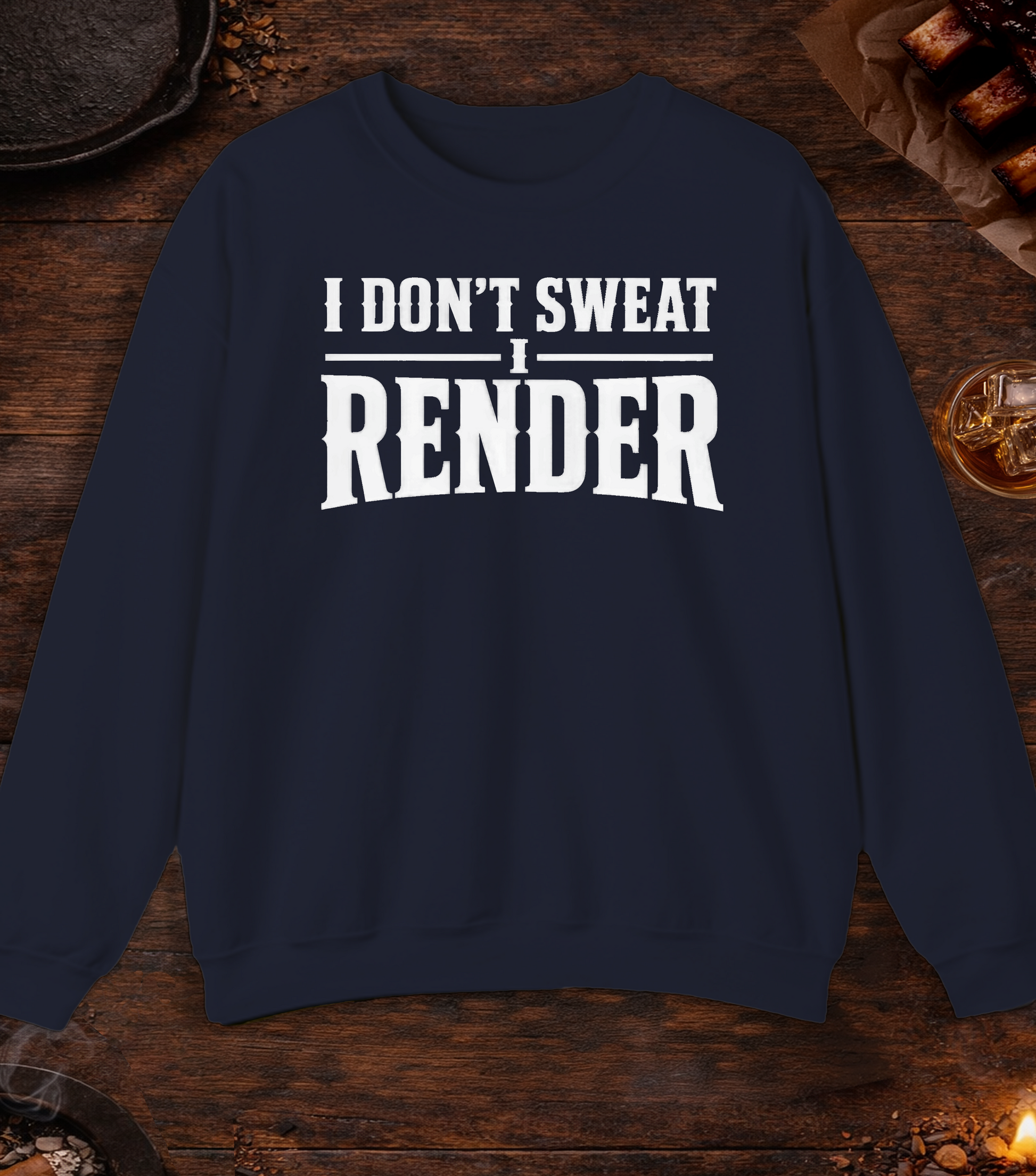 I Render Crewneck - Navy