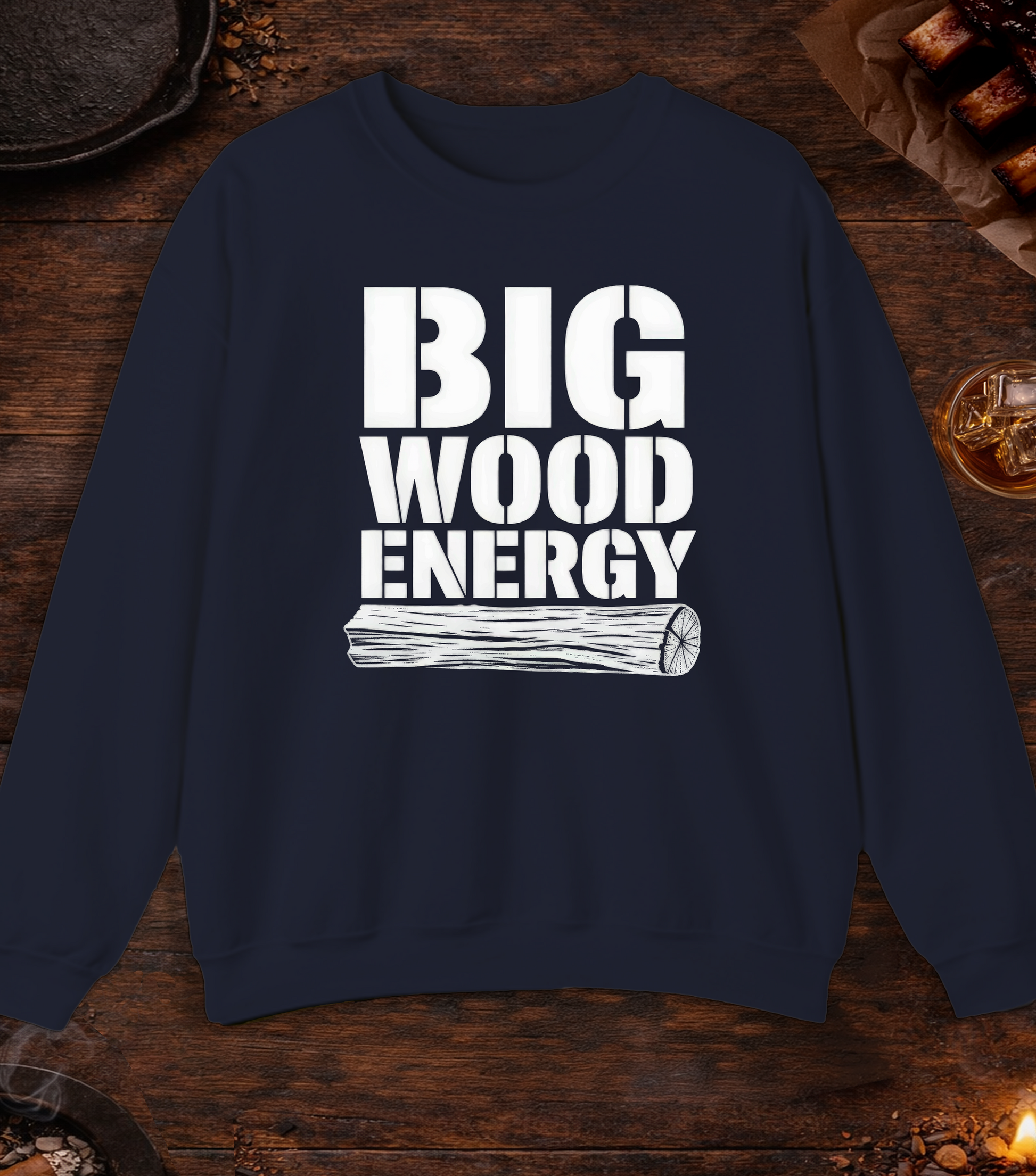Big Wood Energy Crewneck - Navy