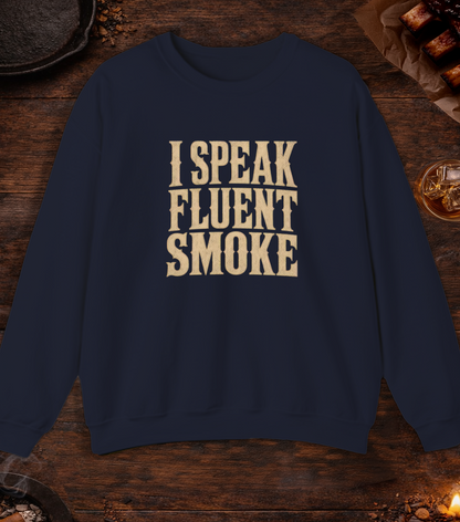 Speak Fluent Smoke Crewneck - Navy