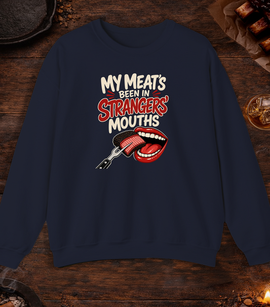 Meat in Strangers Mouths Crewneck - Navy