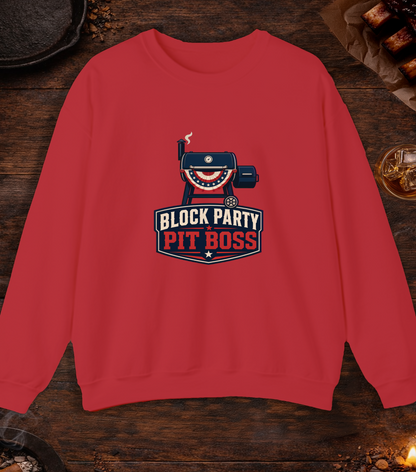 Block Party Pit Boss Crewneck - Red