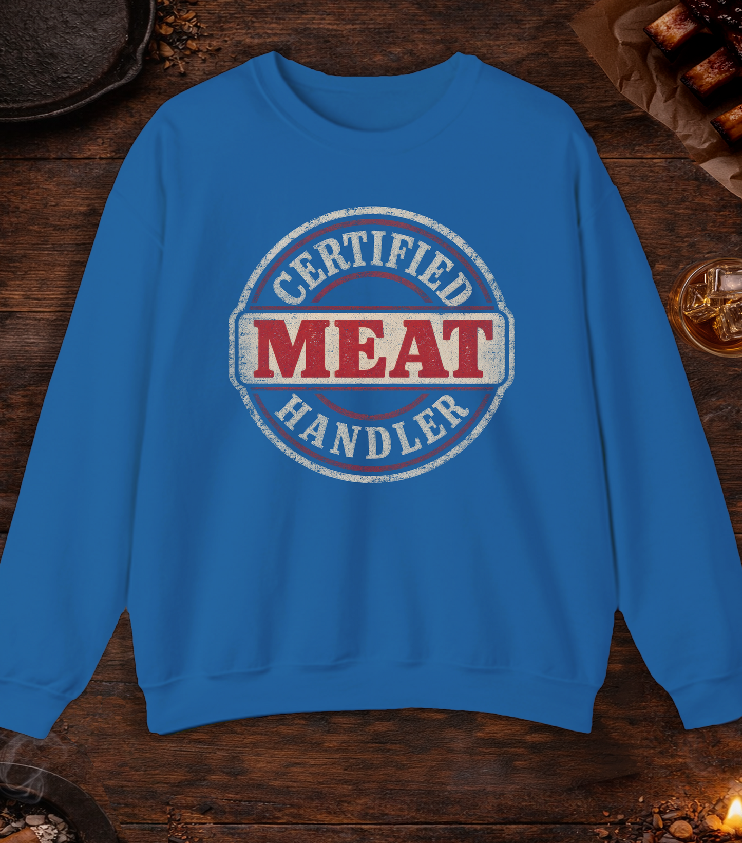 Meat Handler Crewneck - Royal