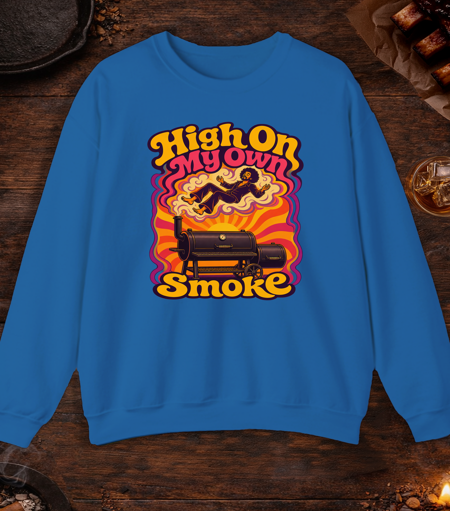 My Own Smoke Crewneck - Royal
