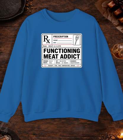 Functioning Meat Addict Crewneck - Royal