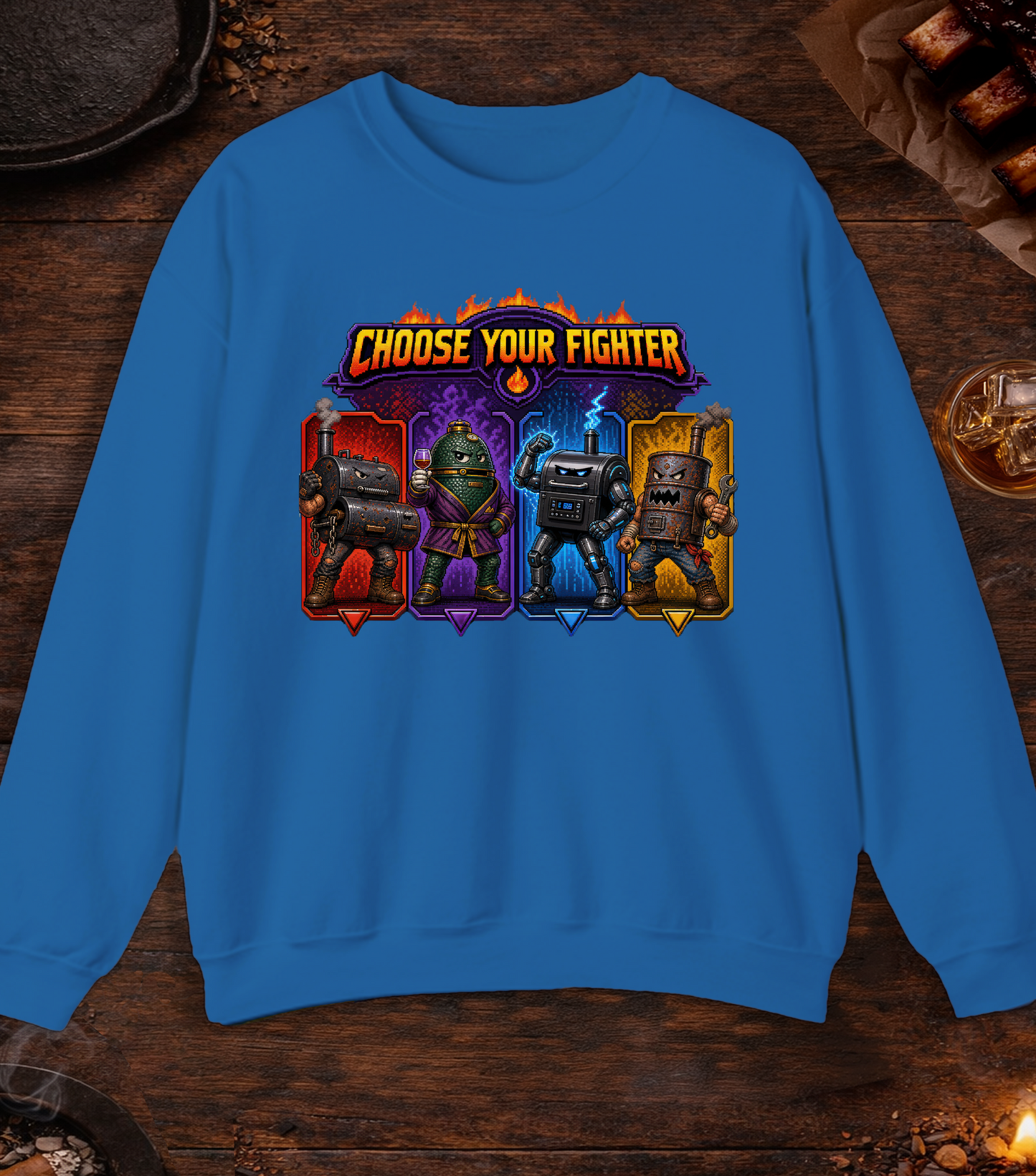 Choose Your Fighter Crewneck - Royal
