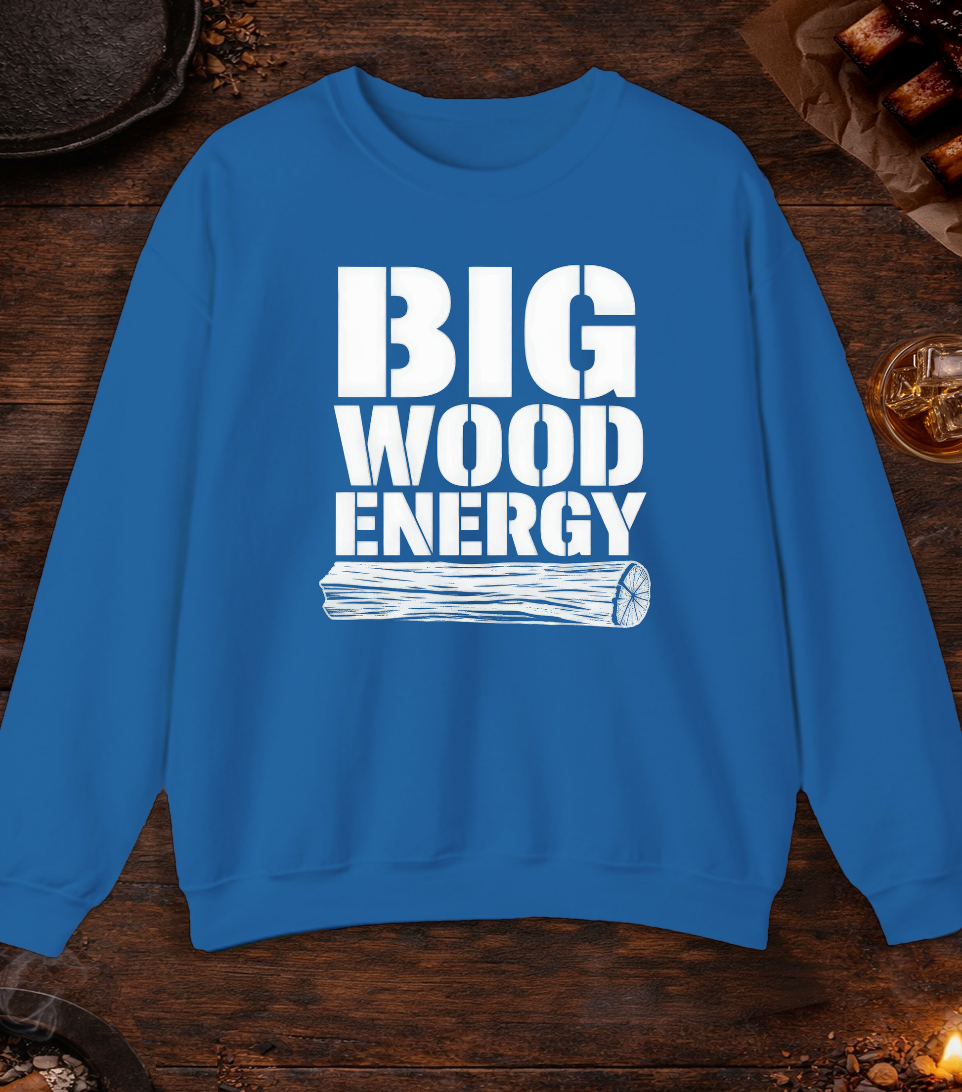 Big Wood Energy Crewneck - Royal