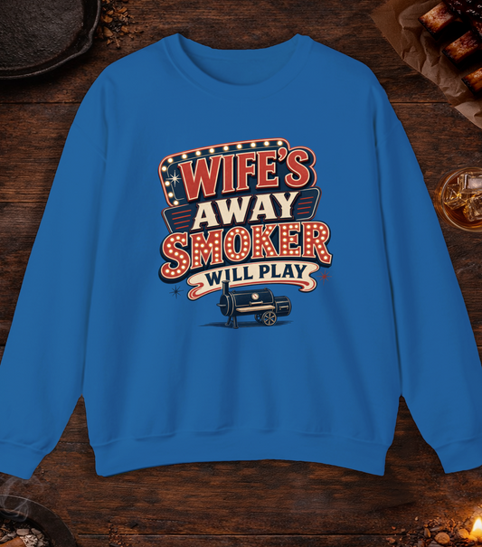 Wife's Away Crewneck - Royal