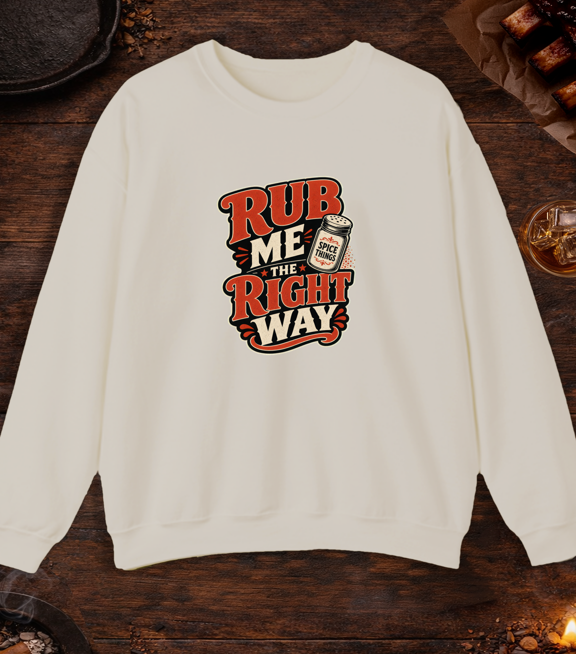 Rub Right Crewneck - Sand