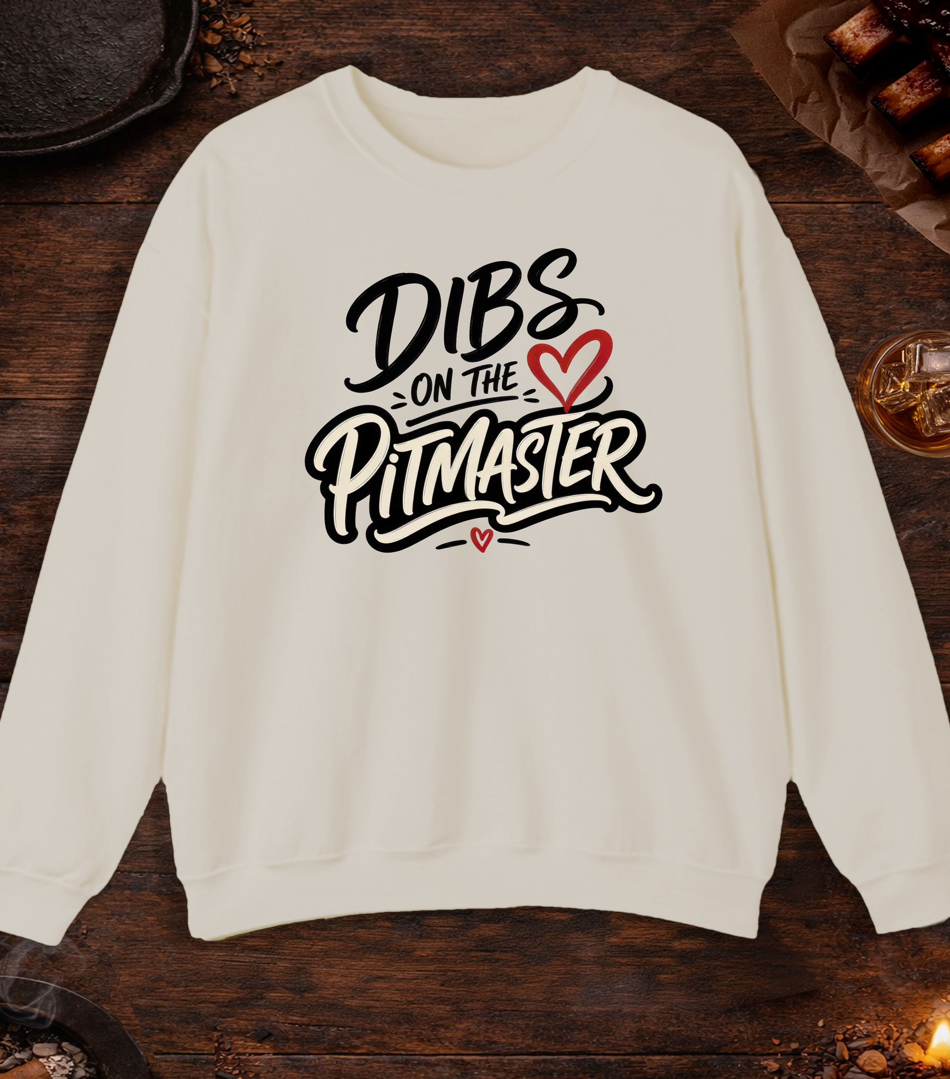 Dibs on the Pitmaster Crewneck - Sand