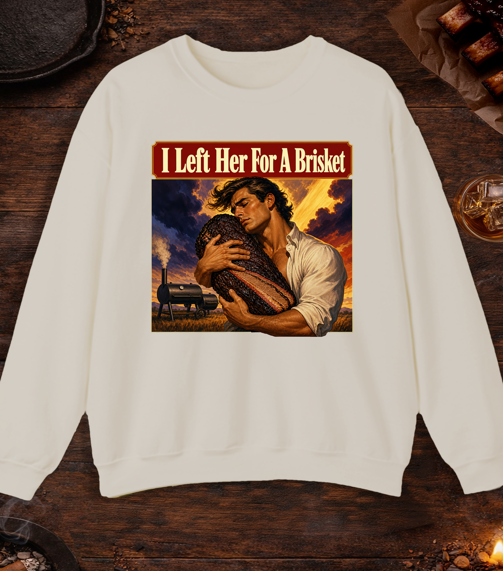 I Left Her Crewneck - Sand