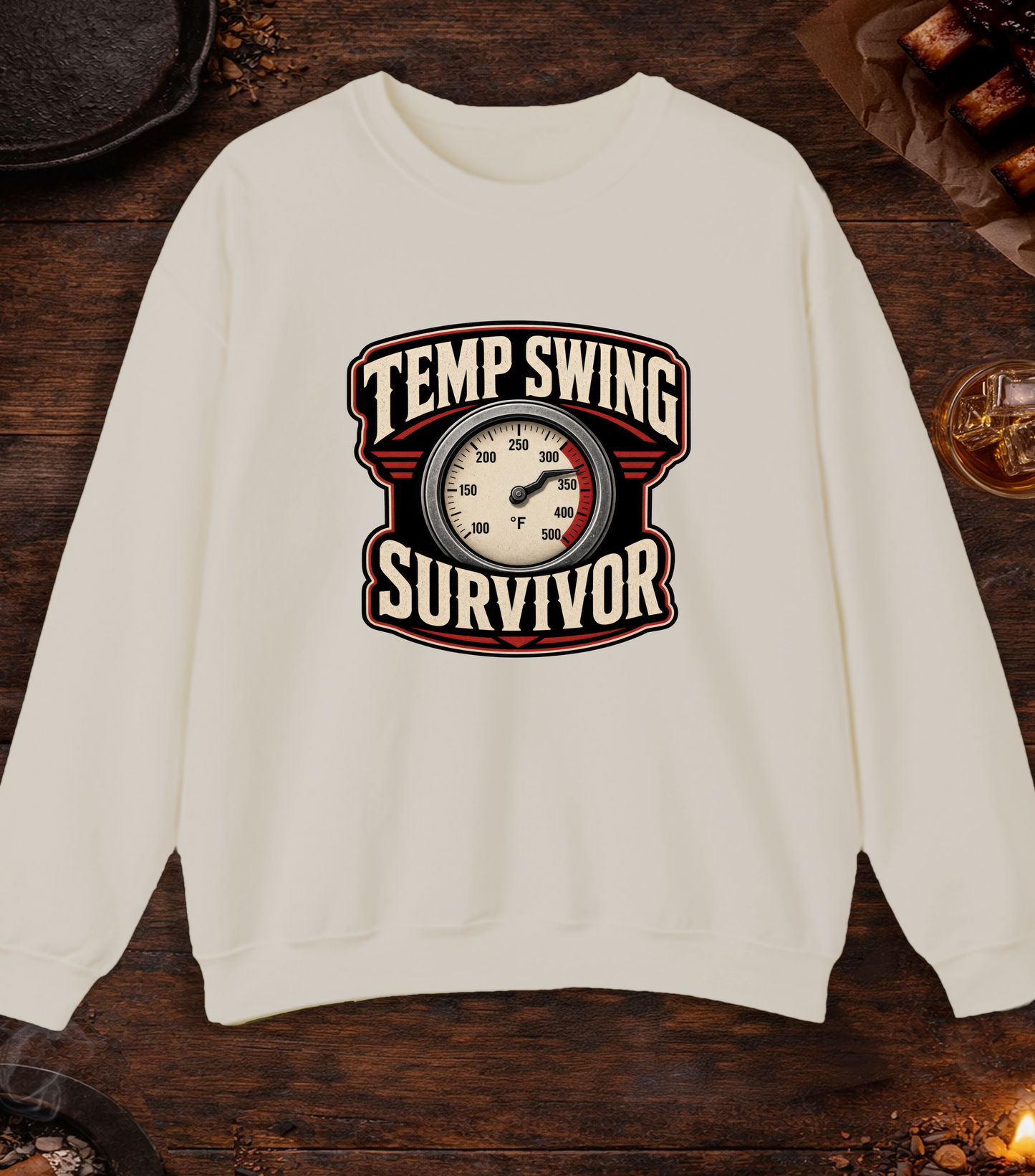 Temp Swing Survivor Crewneck - Sand