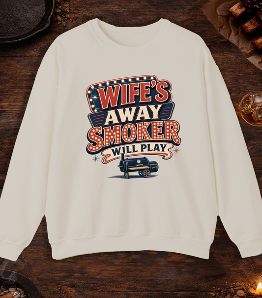 Wife's Away Crewneck - Sand