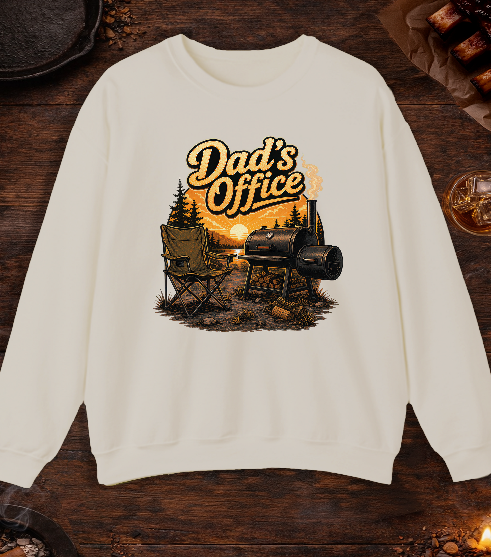 Dad's Office Crewneck - Sand