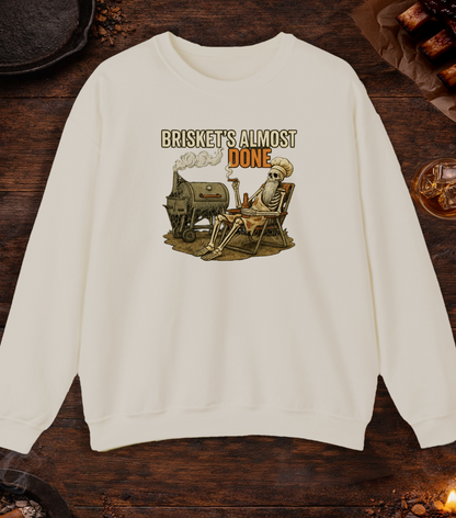 Briskets Almost Done Crewneck - Sand
