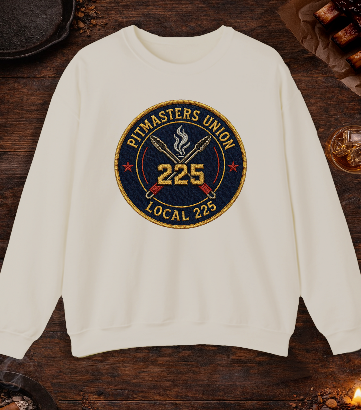 Pitmaster's Union Crewneck - Sand