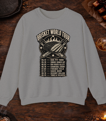 Brisket World Tour Crewneck - Sport Grey