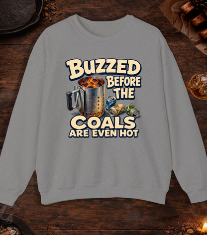 Buzzed Before Crewneck - Sport Grey
