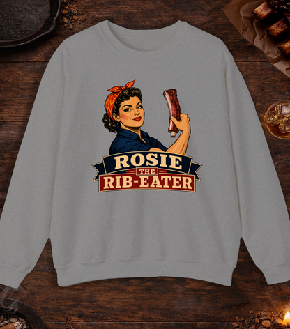Rosie Rib Eater Crewneck - Sport Grey