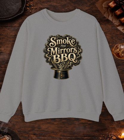 Smoke and Mirrors BBQ Crewneck - Sport Grey